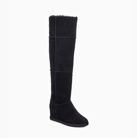 UGG Classic Femme OTK Black Boots for Women (FROP41526)